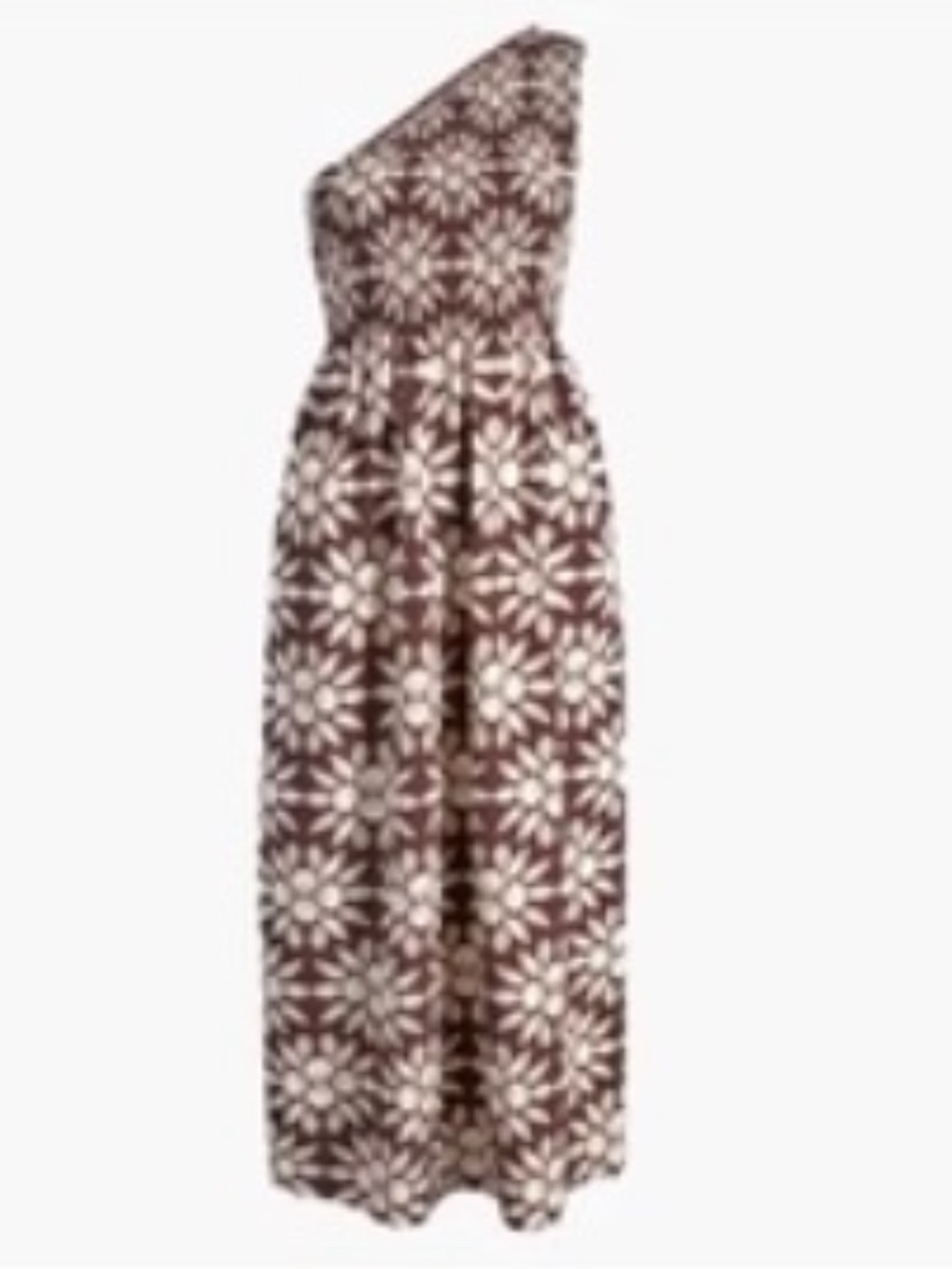 Hill House Thea Nap Dress in Chocolate Shell Mosaic Crepe Small